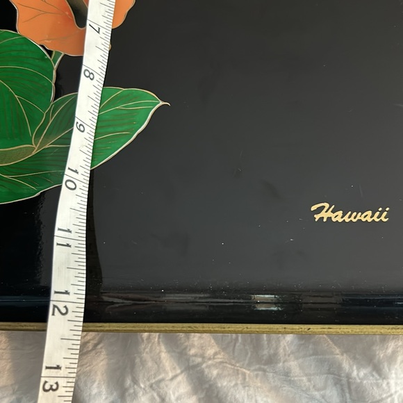 Vintage Yamanaka Made in Japan “Hawaii” Floral Lacquer Tray - Picture 16 of 16